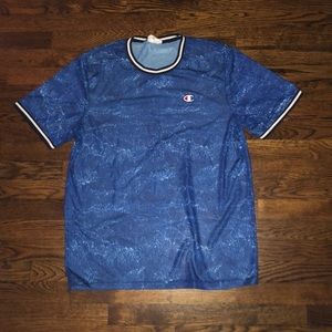 Champion men’s blue mesh short sleeve
